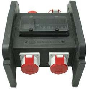 32A/400V krachtstroomverdeler (6x16A/230V) 32A/400V krachtstroomverdeler (6x16A/230V)